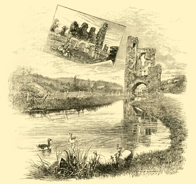 Ruinene av Mellifont Abbey, 1898. av Unbekannt