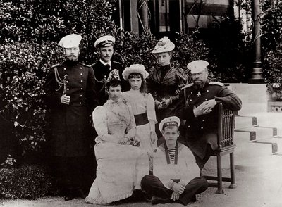 Den russiske keiserfamilien, c1892-c1894 av Unbekannt