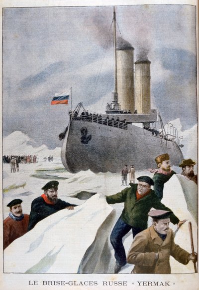 Den russiske isbryteren Yermak, 1902 av Unbekannt