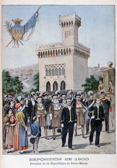 San Marino-paviljongen på verdensutstillingen i 1900, Paris, 1900 av Unbekannt
