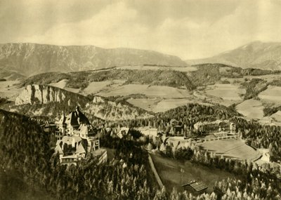 Schneeberg og Rax-fjellkjeden, Semmering, Niederösterreich, c1935. av Unbekannt