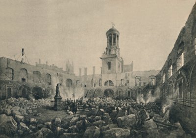 Den andre kongelige utvekslingen etter brannen i 1838, 1928 av Unbekannt