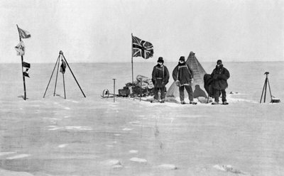 Shackleton-leiren, Antarktis, juledag, 1908 av Unbekannt