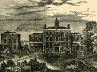 The Small-Pox Hospital, Kings Cross, i 1800, c1876. av Unbekannt