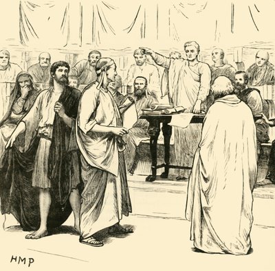Sofistene utvist fra Roma, 1890. av Unbekannt