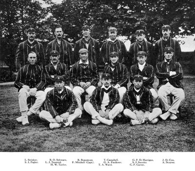 Det sørafrikanske cricketlaget fra 1912 av Unbekannt
