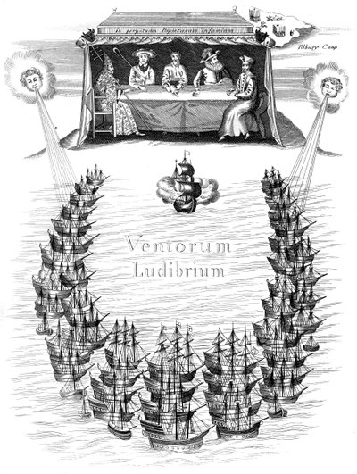 Den spanske armadaen, 1588 c1850 av Unbekannt