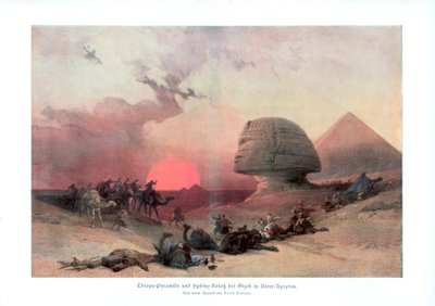 Sfinxen i Giza, Egypt, 1840-tallet, 1900 av Unbekannt