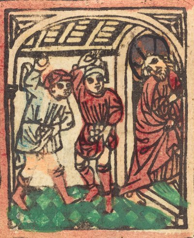 Die Steinigung Christi, um 1440-1450 von Unbekannt