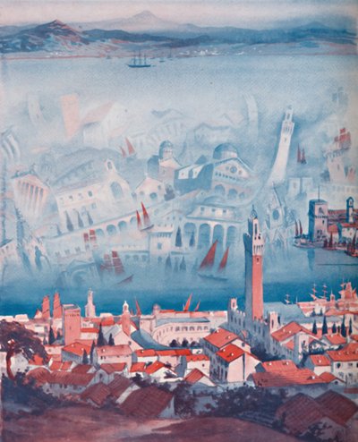 The Strange Fata Morgana sett på Sicilia, 1935 av Unbekannt