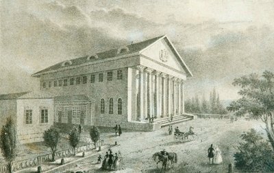 Sommerteateret i Petrovsky Park, Moskva, Russland, 1840-tallet av Unbekannt