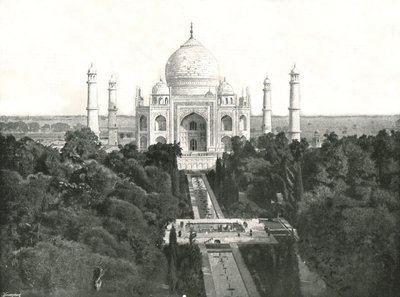 Taj Mahal, Agra, India, 1895. av Unbekannt