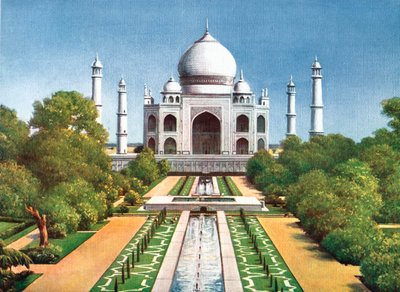 Taj Mahal, Agra, India, tidlig på 1900-tallet av Unbekannt