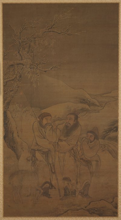 The Tearful Parting of Su Wu and Li Ling, Ming-dynastiet, 1500-tallet. av Unbekannt