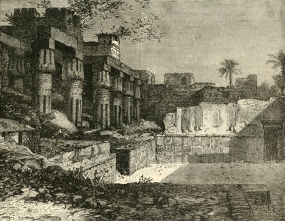 Templet i Luxor, 1890. av Unbekannt