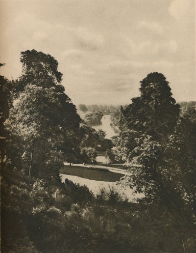 Themsen ved Richmond, en av de mest berømte utsiktene i England, c1935. av Unbekannt