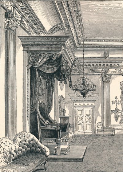 The Throne Room Dublin Castle, 1896 av Unbekannt