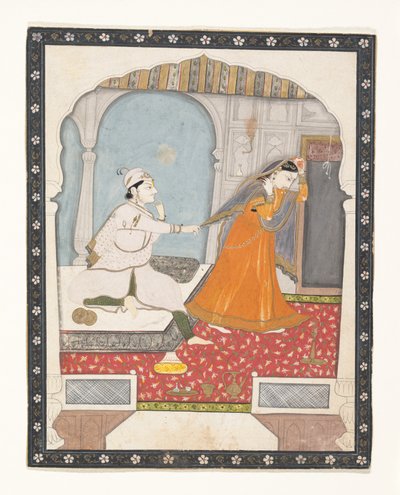 Den fryktsomme bruden, ca. 1800. av Unbekannt