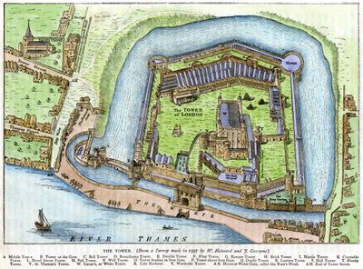 The Tower, London, 1800-tallet av Unbekannt