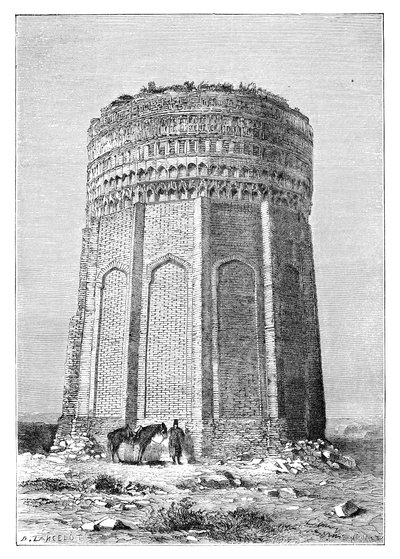 Tårnet i Meimandan, Persia, Iran, 1895 av Unbekannt