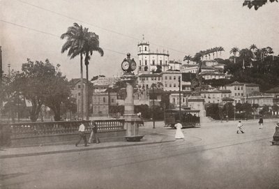 Trikken passerer Praca da Gloria, 1914 av Unbekannt