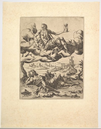 The Triumph of Time fra The Triumphs of Petrarch, ca. 1548-49. av Unbekannt
