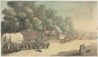 Turnpike Gate, 1700-tallet. av Unbekannt