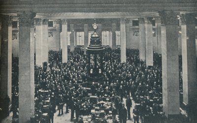 The Underwriting Room på Lloyds, med Rostrum i sentrum, 1936 av Unbekannt