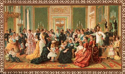 Den viktorianske kongefamilien, 1887 av Unbekannt