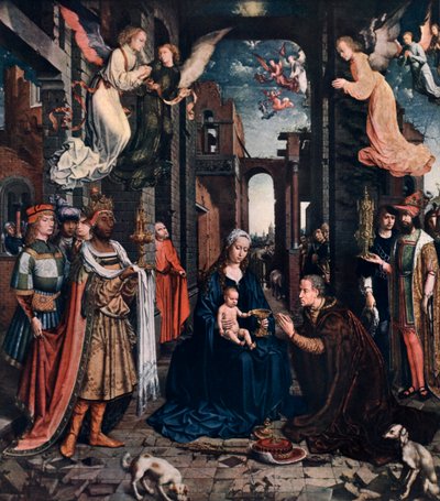 Jomfru Maria med Jesus, 1913 av Unbekannt