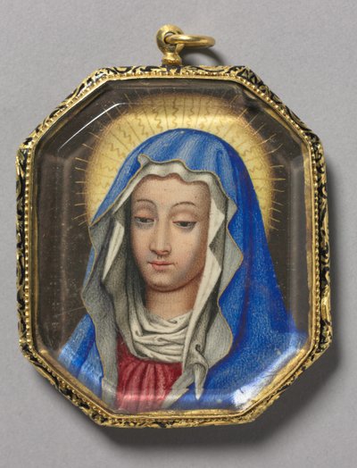 Jomfruen og St. Frans med Kristusbarnet, ca. 1660. av Unbekannt
