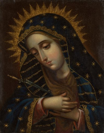 The Virgin of Sorrows, 1700-tallet. av Unbekannt