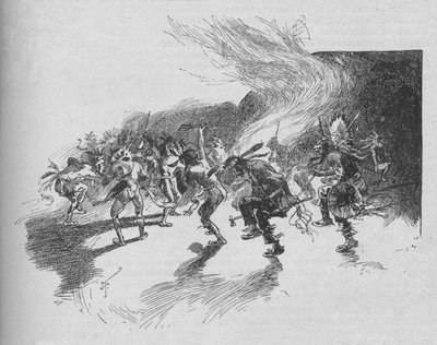 The Warriors Dans the War-Dance, 1902 av Unbekannt
