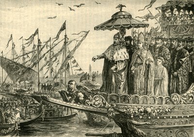 Adriaterhavets bryllup, c991-1009, 1890. av Unbekannt