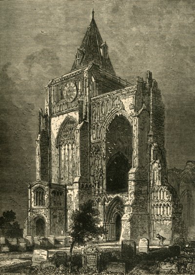 Vestfronten, Crowland Abbey, 1898. av Unbekannt