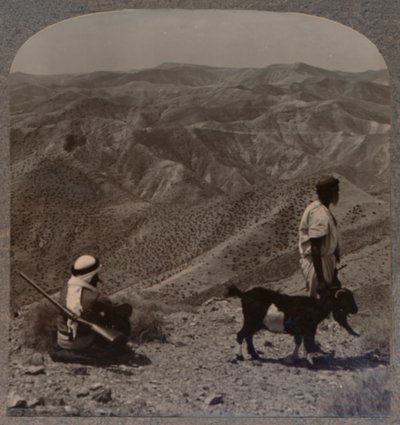 The Wilderness of Judea, and Place of the Syndebukken, c1900 av Unbekannt