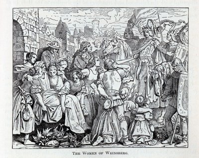 Kvinnene i Weinsberg, 1882 av Unbekannt