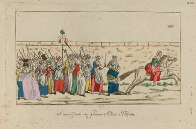 Kvinnemarsjen på Versailles, 5. oktober 1789, 1789. av Unbekannt