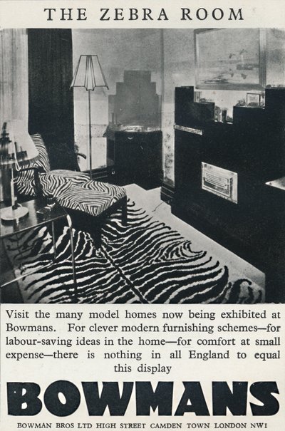 Sebrarommet - Bowmans, 1933 av Unbekannt