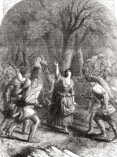Bortføringen og senere drapet på Jennie alias Jane McCrea av indianere i 1777 under den amerikanske revolutinære krigen. av Unbekannt