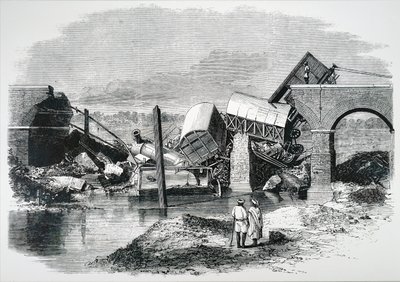 Die Folgen eines schweren Zugunglücks von Unbekannt