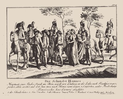 Arrestasjonen av Schinderhannes, 1802. av Unbekannt