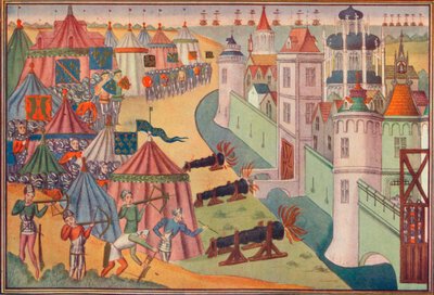Angrepet på den sterke byen Afrika, 1390 1905 av Unbekannt