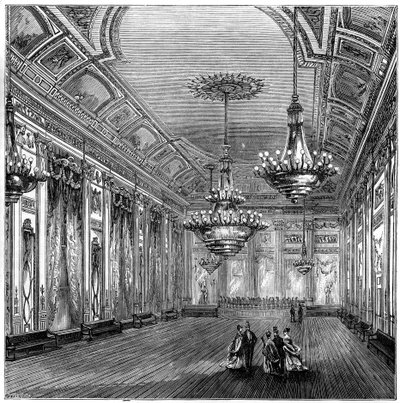 Ballsalen i Williss Rooms, London, 1891 av Unbekannt