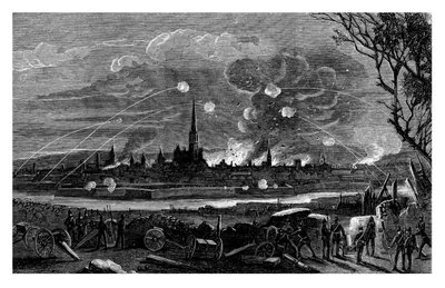 Bombardementet av Strasburg, Frankrike, 1875 av Unbekannt