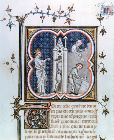 Bygningen av Paris, 1375-1380 av Unbekannt