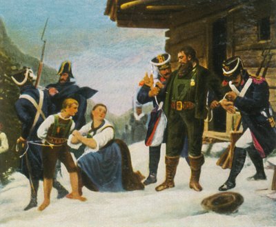 Fangsten av Andreas Hofer, 1809, 1936. av Unbekannt
