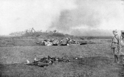 Kadaveret til Zeppelin LZ93 L44, St Clement, Frankrike, 20. oktober 1917 av Unbekannt
