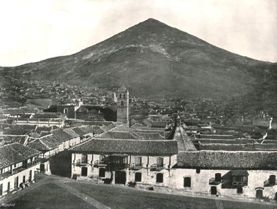 Byen og fjellet, Potosi, Bolivia, 1895. av Unbekannt