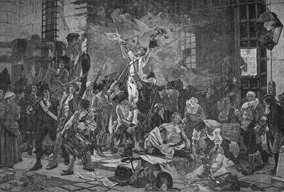 Erobrerne av Bastillen, 1789 1905. av Unbekannt
